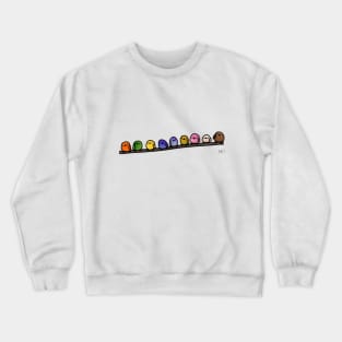 Birds on a Wire Doodle Crewneck Sweatshirt